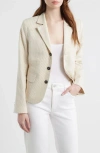 Frame The Striped Smart Blazer In Multi