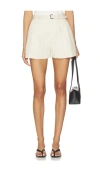 Frame The Striped Soho Short In White