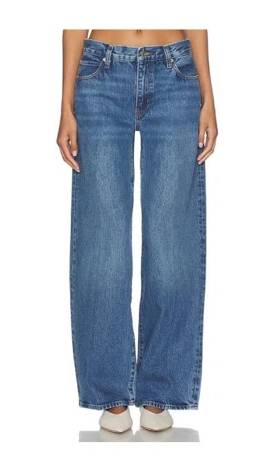 Frame The Wide Crop Jeans In Blue