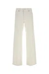Frame The Stroll Jeans In White Denim In White