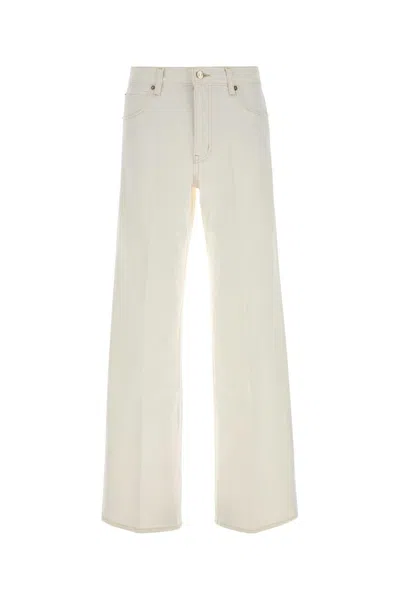 Frame The Stroll Jeans In White Denim