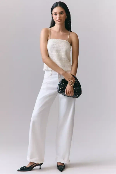 Frame The Stroll Mid-rise Wide-leg Jeans In Neutral