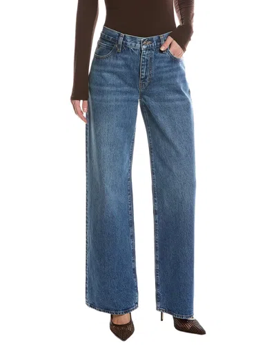 Frame The Stroll Partridge Wide Leg Jean In Animal Print