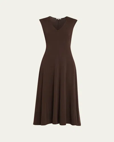 Frame The Studio Dress In Brown