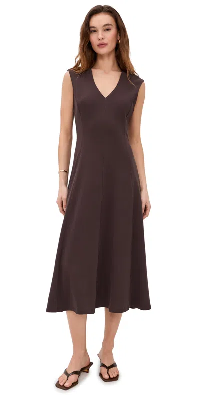 Frame The Studio Dress Mocha In Brown