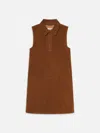 Frame The Suede City Shift Mini Dress In Brown