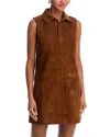 Frame The Suede City Shift Mini Dress