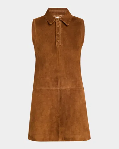 FRAME THE SUEDE CITY SHIFT DRESS
