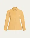 Frame The Suede Shirt In Fawn