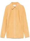 Frame The Suede Shirt In Gelb