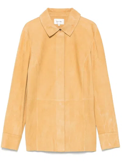 Frame The Suede Shirt In Gelb