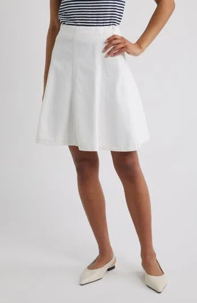Frame The Sway Cotton Skirt In Nude