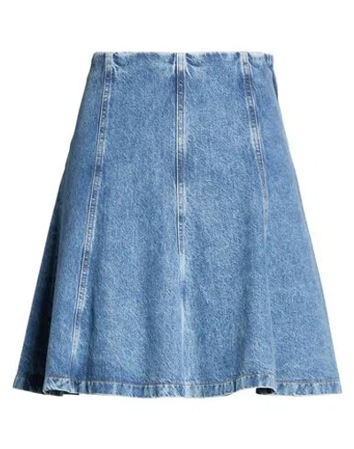 Frame The Sway Skirt Woman Denim Skirt Blue Size 29 Organic Cotton, Recycled Lyocell