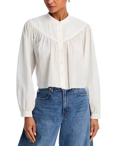 FRAME THE SWING BLOUSE IN ALABASTAR