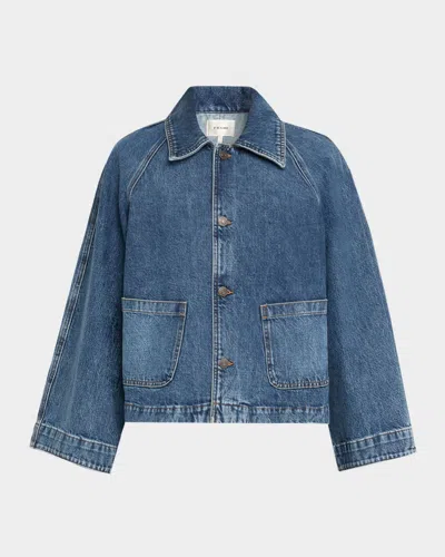 Frame The Swing Jacket In Blue