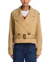 Frame The Swing Trench Coat In Desert Tan