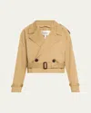 Frame The Swing Trench Coat In Desert Tan