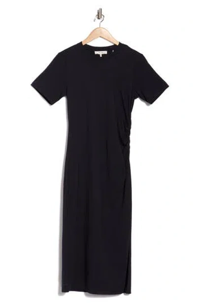 Frame The T-shirt Midi Dress In Blue