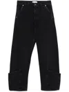 Frame The Tab Organic Cotton Jeans In Black