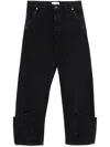 Frame The Tab Organic Cotton Jeans In Black
