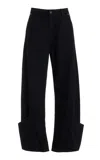 Frame The Tab Mid-rise Straight-leg Jeans In Black