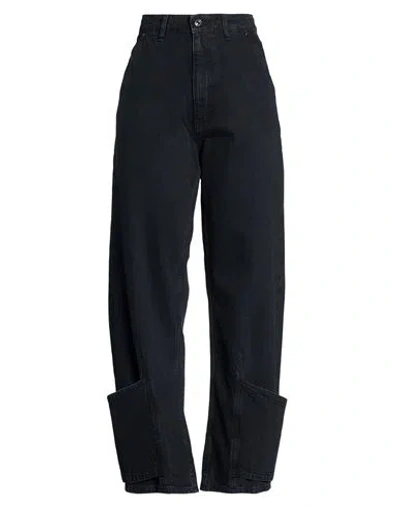 Frame The Tab Trouser Woman Jeans Black Size 30 Organic Cotton