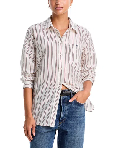 Frame The Tennis Boy Long Sleeve Shirt In Multi