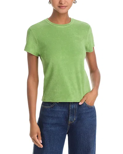 Frame The Terry Baby Tee In Green