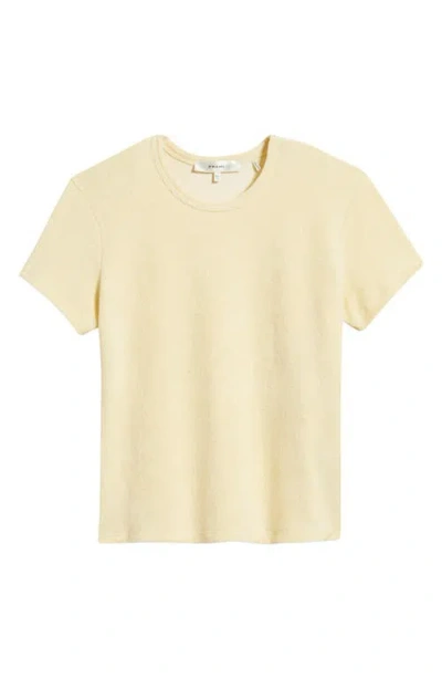 Frame The Vintage Cotton-blend Baby T-shirt In Yellow