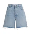 Frame The Timeless Denim Shorts In Blue