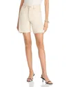 Frame The Timeless Cutoff Denim Shorts In Milkshake