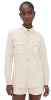FRAME THE TRAPUNTO SHIRT VANILLA BEAN