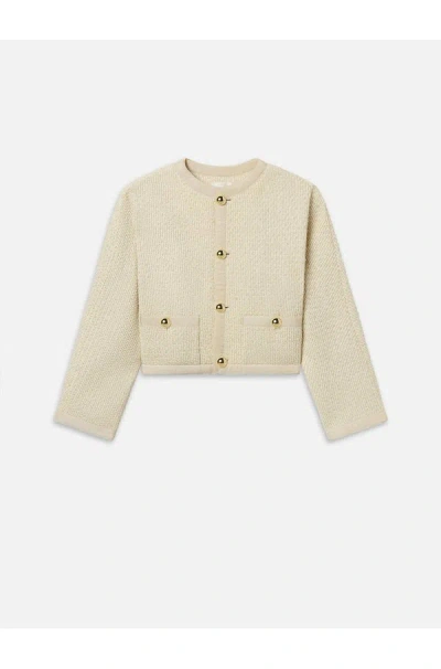 Frame The Trim Jacket In Cream In Neutral