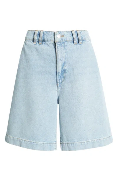 Frame The Trouser Denim Shorts In Shudder