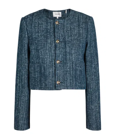 Frame The Tweed Jacket In Blue