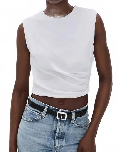 Frame The Twist Tank Top In White