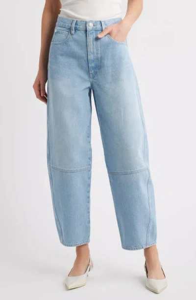 FRAME FRAME THE TWISTED HIGH WAIST ANKLE BARREL JEANS