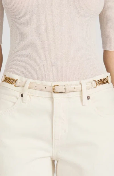 Frame The Twisted Link Belt In White