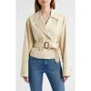 Frame The Uniform Trench Coat In Oat