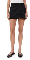 Frame The Utility Cargo Skirt In Black