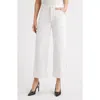 Frame The Utility Trouser High Rise Ankle Wide Leg Jeans In Au Natural Clean
