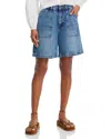 Frame The Utility Organic Denim Shorts In Blue