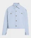 Frame The Utility Jacket In Blue