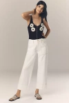 Frame The Utility Trouser High Rise Ankle Wide Leg Jeans In Au Natural Clean