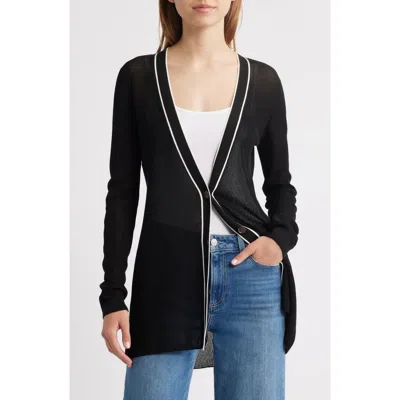 FRAME FRAME THE VARSITY TIPPED CARDIGAN
