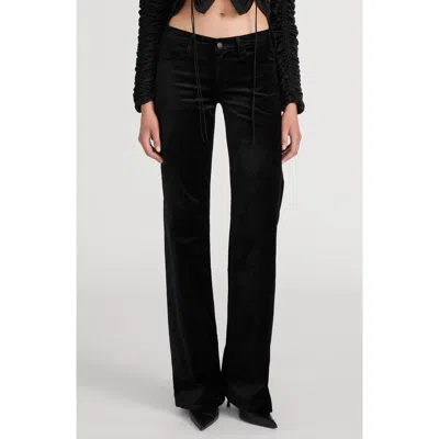 Frame The Velvet Gray Flare Leg Jeans In Black