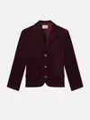 Frame The Velvet Smart Blazer In Brown