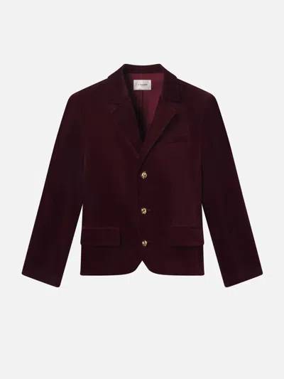 Frame The Velvet Smart Blazer In Brown