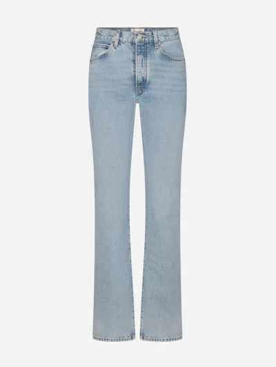 Frame Vertical Jeans Light Denim In Blue