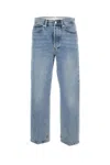 Frame The Vertical Crop Jeans In Blue